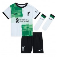 Camisa de time de futebol Liverpool Mohamed Salah #11 Replicas 2º Equipamento Infantil 2023-24 Manga Curta (+ Calças curtas)